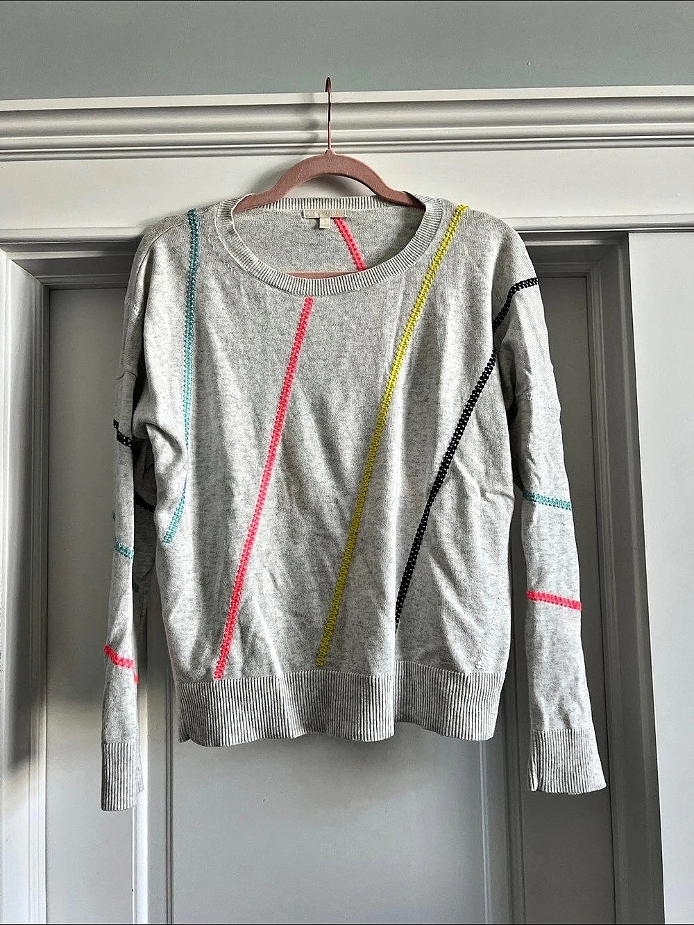 Lisa Todd Color Block Sweater Size Small